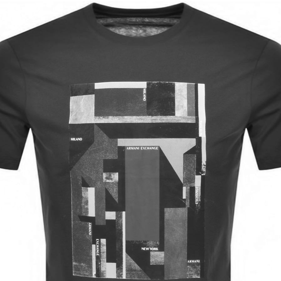 Alternative Image for ProductArmani Exchange Crew Neck AX Logo T Shirt Grey2